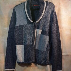 Sweater Co Zippered Sweater SZ L